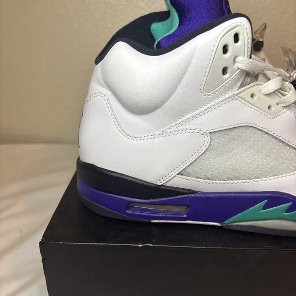 2013 Nike Air Jordan 5 Retro Grape 138027-108 Men's Size 12